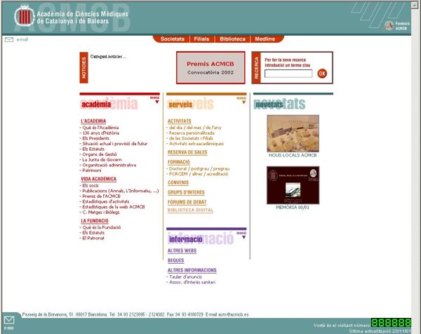 Web de l'any 2001